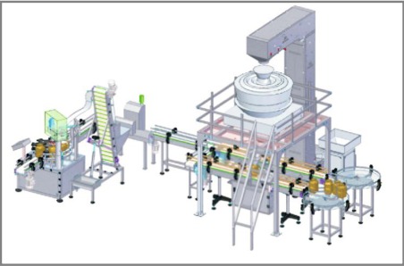 Jar Filling Line with Multihead Weigher